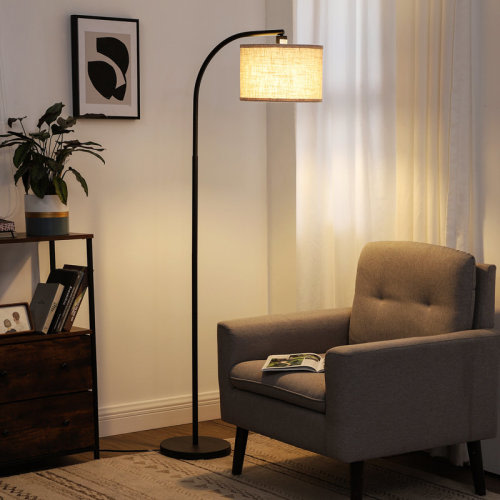 Ebern Designs Kjeld 63" Arched Floor Lamp & Reviews | Wayfair