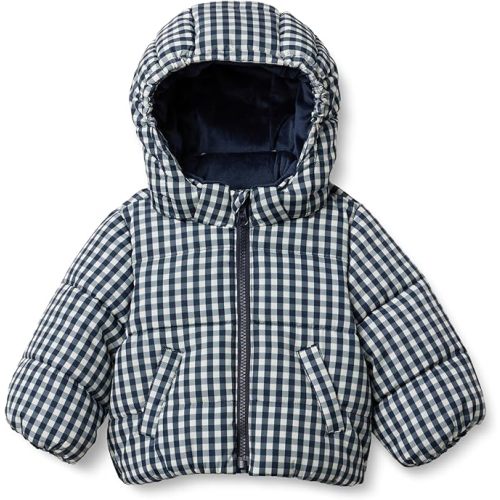 Amazon Essentials x Sofia Grainge Babies, Toddlers, and Boys' Water-Resistant Hooded Puffer Jacket