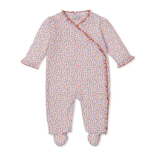 6-9MPatchwork Pumpkin Floral Footie