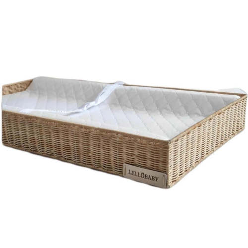 LELLOBABY™ X Hampton BABY-  Rattan Wicker Changing Tray Premier