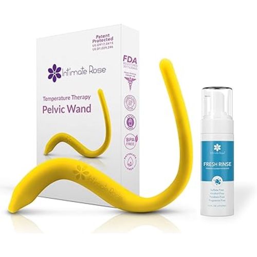 Save 10% on IntimateRose Hot Cold Pelvic Wand for Pelvic Floor Pain Relief with Gentle Silicone Safe Fragrance Free Foaming Toy Cleaner 7.1 fl oz