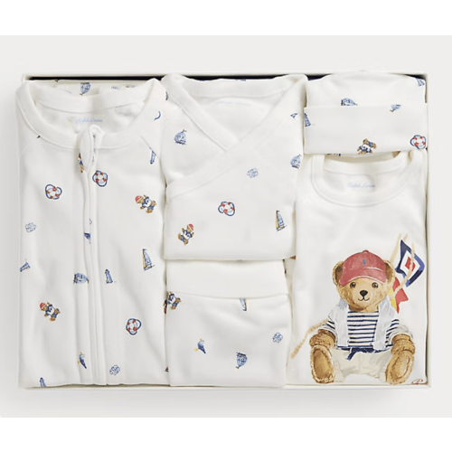 Polo Bear Cotton 6-Piece Gift Set