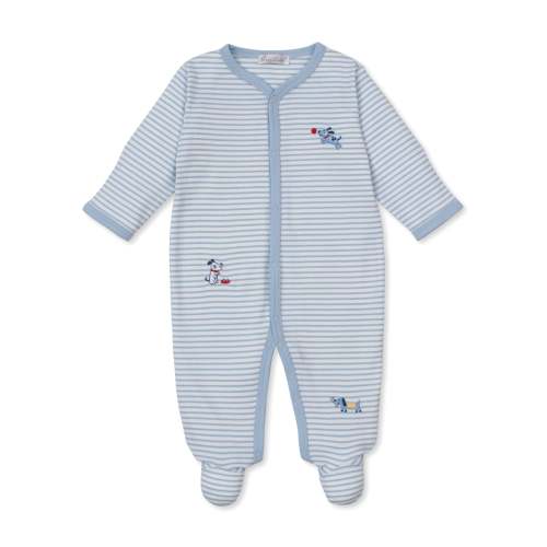 Puppy Patch Stripe Footie