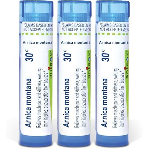 Boiron Arnica Montana 30C Homeopathic Medicine for Muscle Pain and Stiffness - Pack of 3 (240 Pellets)