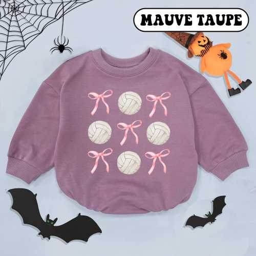 Coquette Volleyball Bow Baby Romper: Game Day Outfit