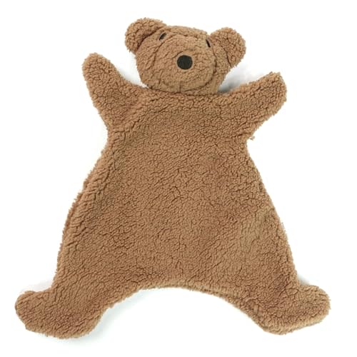 Lovey for Baby,Soft Baby Security Blanket,Snuggle Stuffed Animals Toy Baby Girl & Boy, Bear&Lamb Lovey Comforter Toy for Babies 0-12months,Baby Gifts for Infant and Toddler (Brown-Bear)