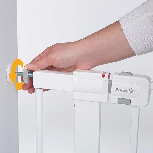 Safety 1st Extra Wide Baby Gate with Door: Premium Child Safety, Extra Tall Gate for Doorways, Dog Gates, Easy Installation, 36" Tall & Wide, Fits 29"-47"