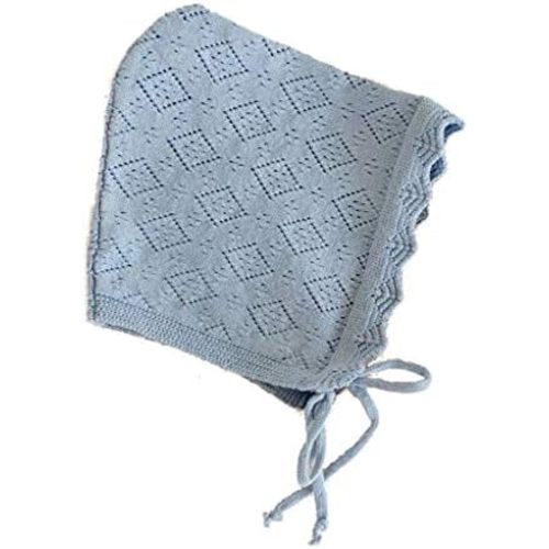 Baby Girl Bonnet Cotton Knitted Ruffle Hat Newborn Infant Toddler Pixie Cap for 0-24 Months Headwear Photography