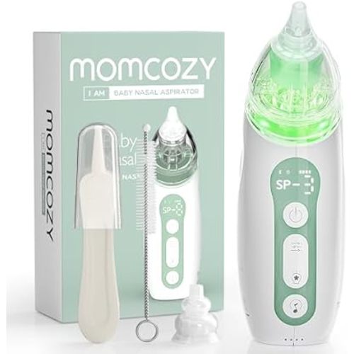 Momcozy Electric Nasal Aspirator for Baby, 3 Levels, Light and Music
