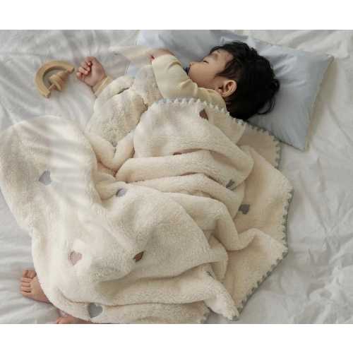 Baby Soft Fleece Blanket – Newborn Swaddle Quilt, Cozy Kids Kindergarten Bedding, Warm Baby Sleeping Cover Gift