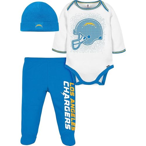 Gerber Unisex Baby NFL Team Footed Pant and Bodysuit Gift Set