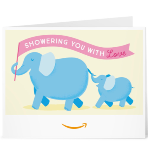 Amazon Gift Card - Print - Baby Elephants