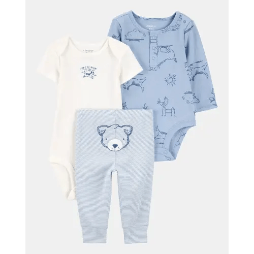 Baby Boy 3-Piece Bear Little Character Set® - Blue | Carter's