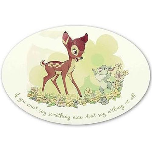 Open Road Brands Disney Bambi and Thumper If You Can’t Say Something Nice Wood Wall Decor - Adorable Bambi Wall Art for Home