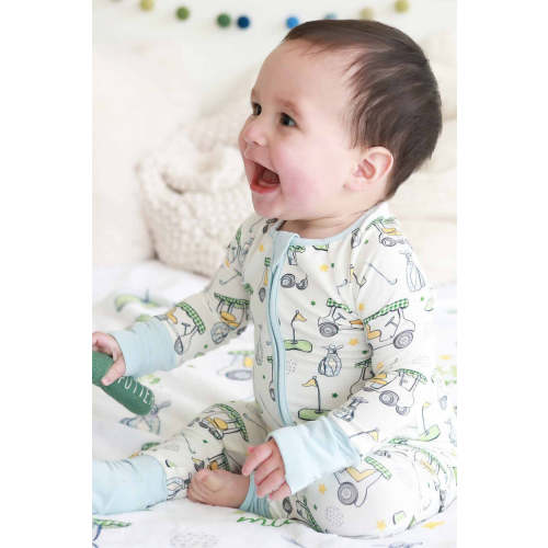 Country Club Cuties Convertible Zip Romper | Blue