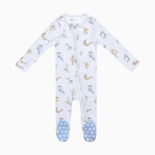Copper Pearl Zip-up Footie - Winnie The Pooh & Friends, Newborn