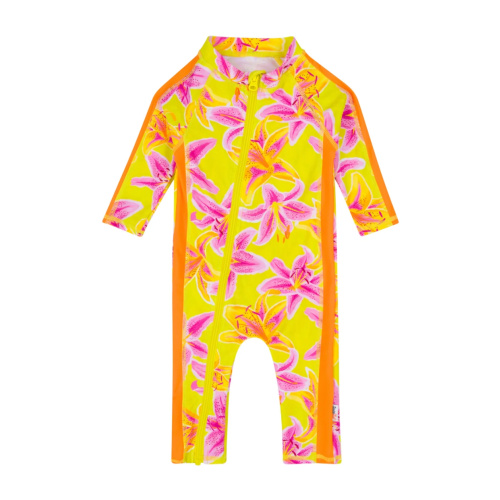 Sunsuit - Long Sleeve Romper Swimsuit | "Floral Takeover"