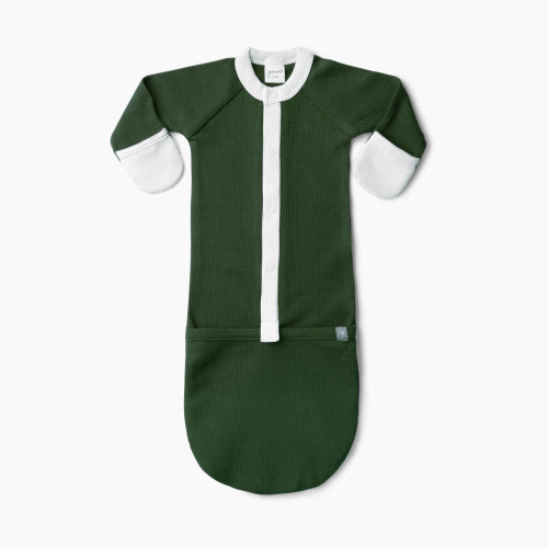 Goumi Kids Mountain Collection Organic Thermal Gown - Pine, 0-3m