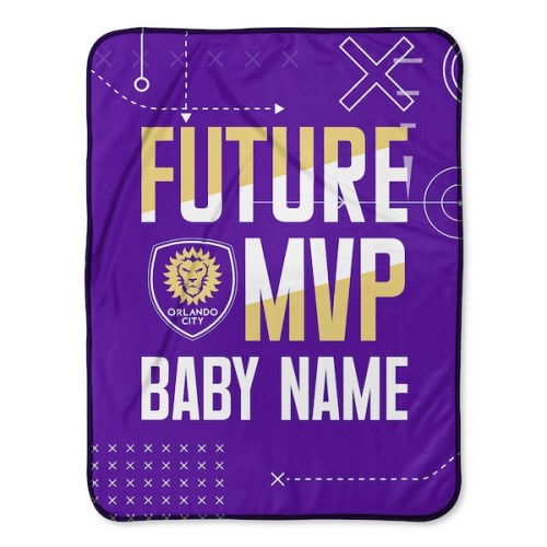 Orlando City SC Chad & Jake Future MVP 30" x 40" Personalized Baby Blanket