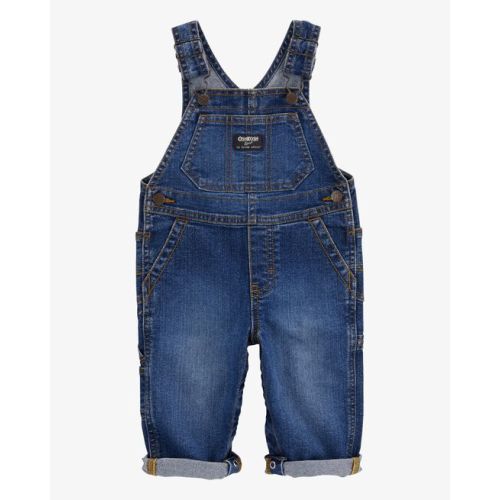 Baby Stretch Denim Classic Overalls - Dark Wash - OshKosh B'gosh | Carter's