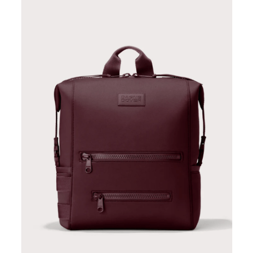 Large Maroon Indi Diaper Backpack | Water-Resistant Diaper Bag