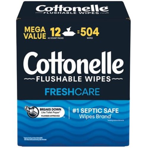 Cottonelle Flushable Wet Wipes, 12 Flip-Top Packs (42 wipes/pk., 12 pk.) - Sam's Club