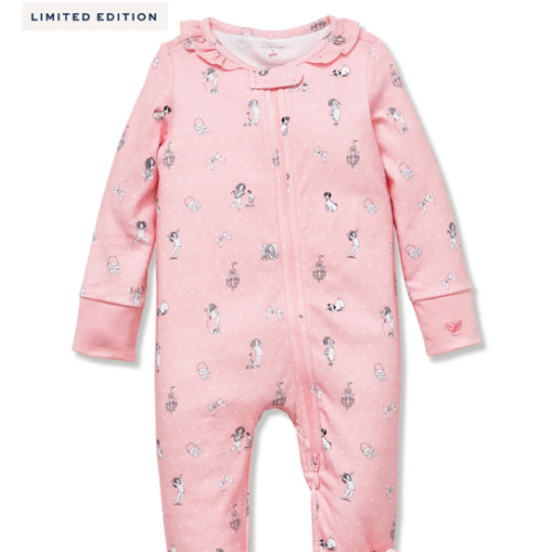 Petite Plume x Eloise Baby Pima Romper in Eloise Adventures