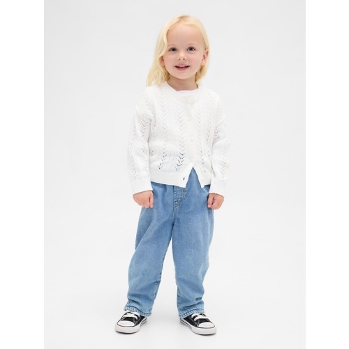 Baby & Toddler Cozy-Lined Barrel Jeans