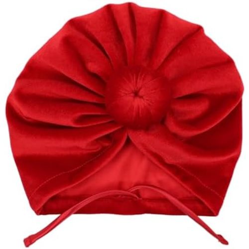 Silky Satin Lined Turban Hat for Babies Infant Toddler Girls Boys Bonnet Newborn Cotton Beanie Little Kids Shower Caps