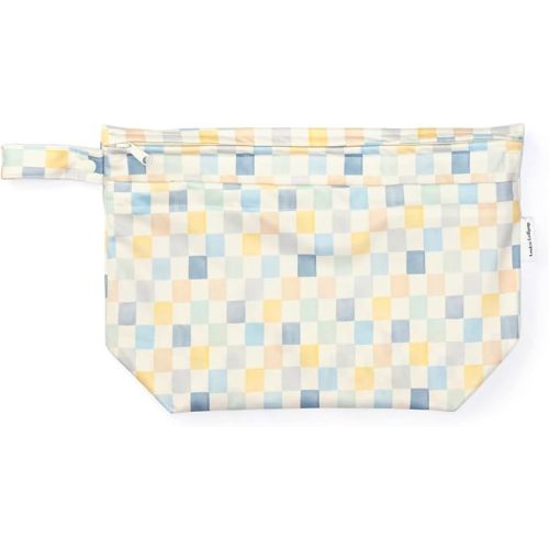 Loulou Lollipop Wet Dry Bag for Diapers, Swimsuits & Daycare - Dual Compartment, Waterproof, Machine Washable Travel Pouch for Pool, Beach & On-the-Go - Check It Out