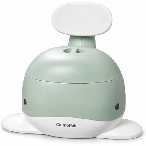 Toddler Potty Training Toilet, Cute Whale Potty Chair for Baby Boys & Girls (Light Green)