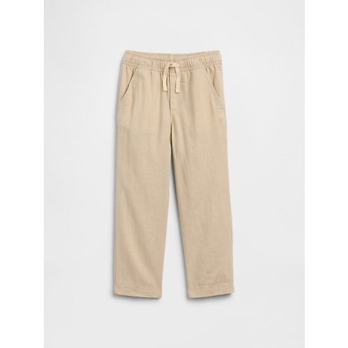 babyGap Pull-On Tapered Linen-Blend Pants