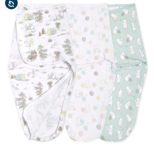 aden + anais Winnie The Pooh Cotton Easy Swaddle 0-3M