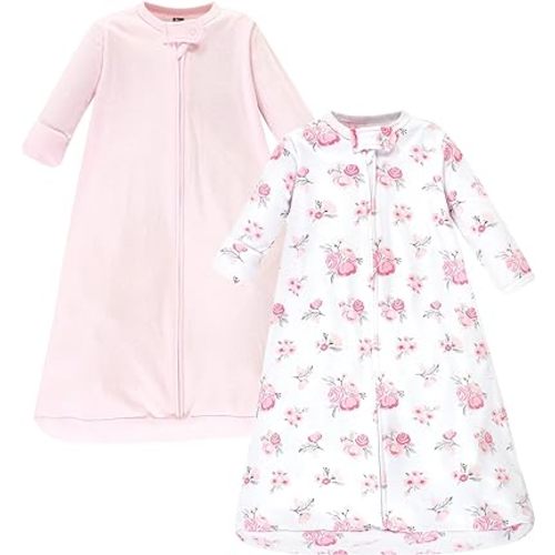 Hudson Baby Unisex Baby Cotton Long-Sleeve Wearable Sleeping Bag, Sack, Blanket