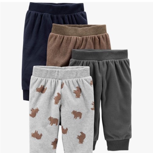 Simple Joys by Carter's unisex-baby 4-pack Fleece Pants
