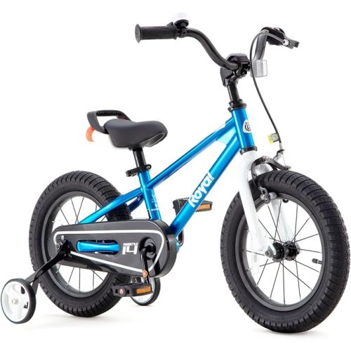 RoyalBaby Freestyle Kids Bike 12 14 16 Inch with Training Wheels, 18 Inch with Kickstand, Bicycle for Ages 3-10 Years Boys Girls