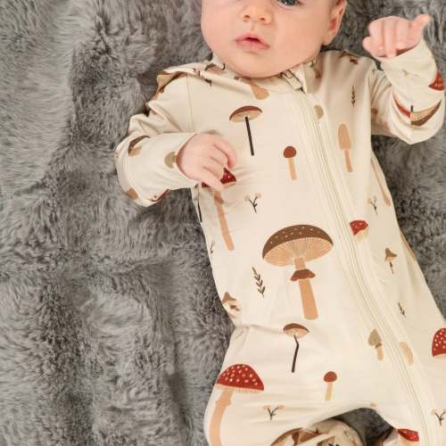 Mushrooms - Footie, size 0-3m
