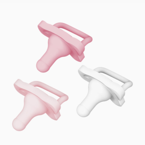 Dr. Brown's HappyPaci Silicone Baby Pacifier, 0-6m, White Pink Light Pink, 3 Pack - Walmart.com