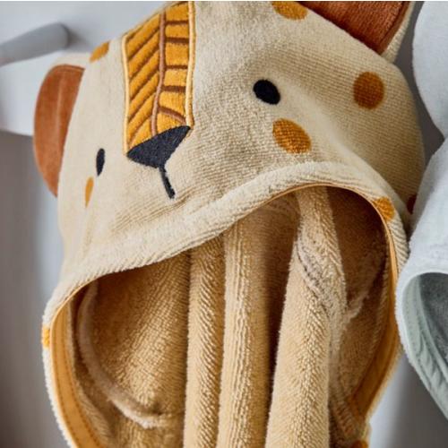 Baby Hooded Animal Towel Leopard