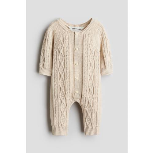 TEXTURED COTTON-KNIT JUMPSUIT