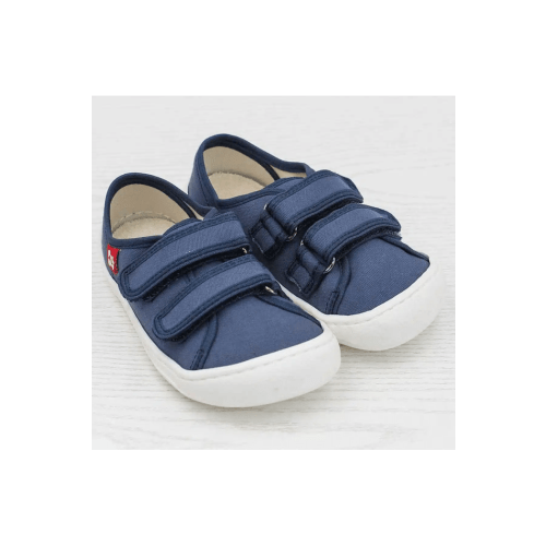 Pololo - Little & Big Kids Barefoot Sneaker - Organic Cotton - Velcro Closure