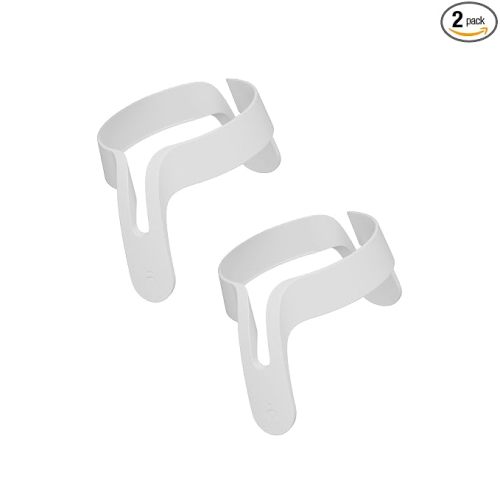 Nanobebe Flexy Bottle Handles, Easy-Grip Ergonomic Handles, Transitional Sippy Cup Handles 2-Pack, White