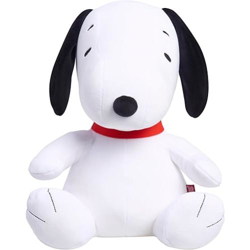 Peanuts Large 2 lb Weighted Plush Snoopy, 12-inch Stuffed Animal, Kids Toys for Ages 3 Up by Just Play