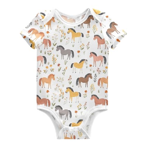 vvfelixl Baby Girls' Bodysuits Champagne Bottle Short Sleeve Cotton Baby Boy Clothes for 0-3 Months