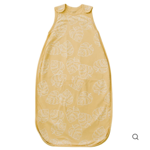 Ecolino® Adjustable Baby Sleep Bag, Organic Cotton, Universal Size: 2 Months - 2 Years, Monstera Leaf