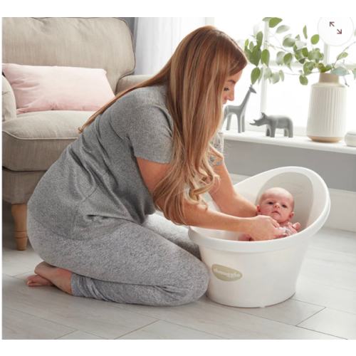 Shnuggle Baby Bath – Newborn Support Bathtub with Bum Bump & Foam Backrest – Shnuggle USA