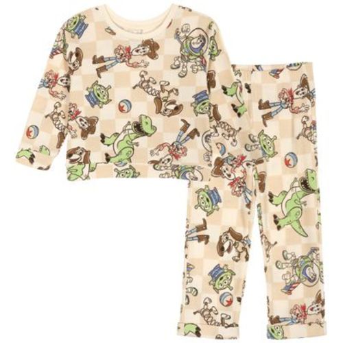 Disney Toy Story Baby Boys' Snap Closure Waffle Knit Pullover and Joggers Outfit Gingham 18 Months