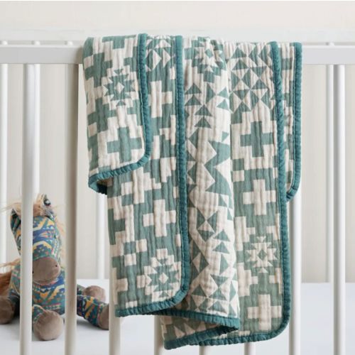 BLUE RIDGE ORGANIC COTTON BABY BLANKET