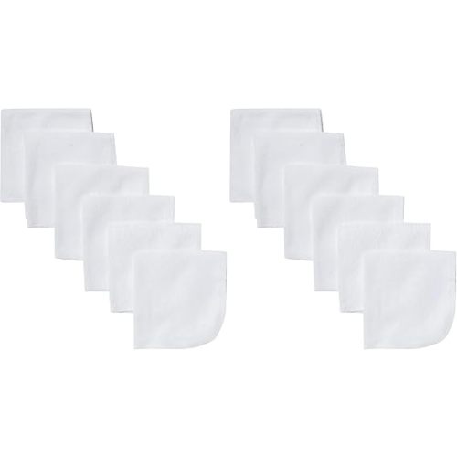 Gerber Washcloth, White, 6-Count (Pack of 2)