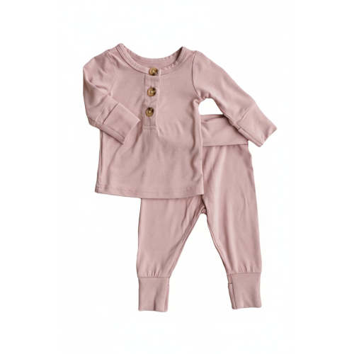 2pc Bamboo Button Top & Bottom